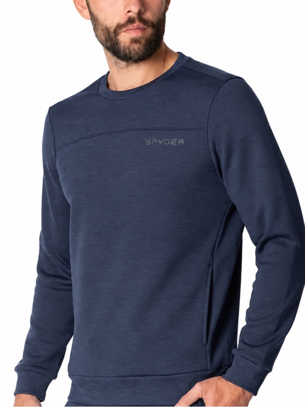 Spyder Active Men's Navy Crewneck Pullover Sweatshirt Sz S